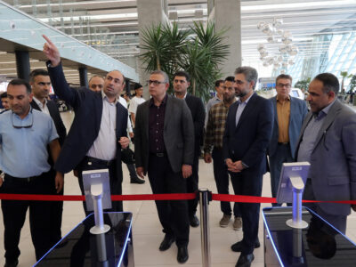 بازدید رئیس سازمان هواپیمایی کشوری از پروژه‌های زیرساختی فرودگاه بین‌المللی کیش